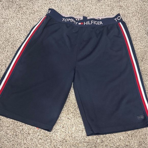Tommy Hilfiger Other - Tommy Hilfiger Men's Athletic Shorts in Navy with Red and White Stripes